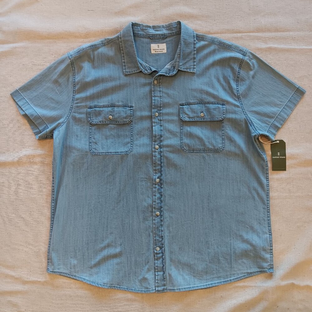 Classic Fit Short Sleeve Denim Shirt